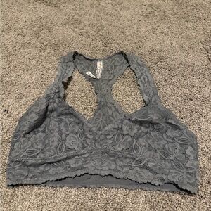 Free people Lace Bralette in Gray